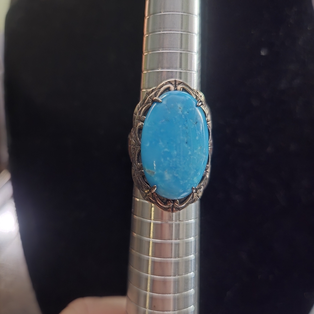Turquoise Sterling Silver Women's Ring